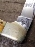 Vtg 1993 ZIPPO/CASE Commemorative USA 7 Dot Single Blade Pocket Knife Nice Shape