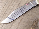 Vtg 1993 ZIPPO/CASE Commemorative USA 7 Dot Single Blade Pocket Knife Nice Shape
