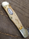 Vtg 1993 ZIPPO/CASE Commemorative USA 7 Dot Single Blade Pocket Knife Nice Shape