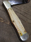 Vtg 1993 ZIPPO/CASE Commemorative USA 7 Dot Single Blade Pocket Knife Nice Shape