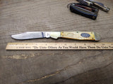 Vtg 1993 ZIPPO/CASE Commemorative USA 7 Dot Single Blade Pocket Knife Nice Shape