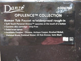 Danze Opulence Collection Roman Tub Faucet Widespread Rough in Polished Brass