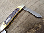 Vtg Outdoor Life FS0059 Bird & Small Game Pocket Knife Multi Tool 2 Blades