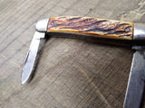 Vtg Ultra Blade USA 3 Blade Folding Pocket Knife 6 Inches