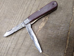Vtg Klein Tools Chicago USA 2 Blade Electricians Pocket Knife 6.5"