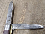 Vtg Klein Tools Chicago USA 2 Blade Electricians Pocket Knife 6.5"