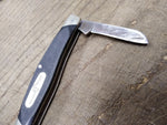Vtg BUCK 301 USA Stockman Folding Pocket Knife Sawcut Delrin Scales 3 Blades