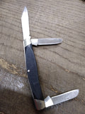 Vtg BUCK 301 USA Stockman Folding Pocket Knife Sawcut Delrin Scales 3 Blades