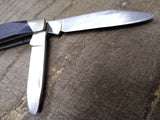 Vtg BUCK 301 USA Stockman Folding Pocket Knife Sawcut Delrin Scales 3 Blades