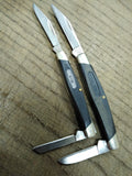 Vtg 2 Pc 1988 Buck 305, 309 USA 2 Blade Folding 5 in & 4.5 In Pocket Knife Lot