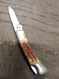 Vtg Custom Crafted Stainless 100 B Japan Folding Pocket Knife 1 Blade