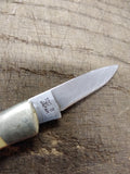 Vtg Custom Crafted Stainless 100 B Japan Folding Pocket Knife 1 Blade