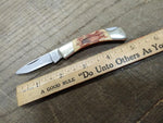Vtg Custom Crafted Stainless 100 B Japan Folding Pocket Knife 1 Blade
