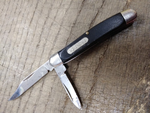 Vtg Imperial Frontier Ireland 2 Blade Folding 5 Inch Pocket Knife