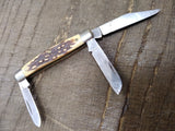 Vtg Schrade+ USA 834UH Uncle Henry 3 Blade Folding 5.75 Inch Pocket Knife