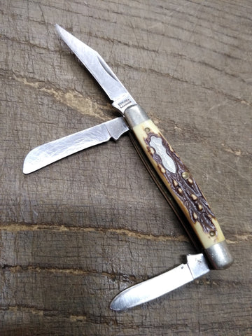 Vtg Schrade+ USA 834UH Uncle Henry 3 Blade Folding 5.75 Inch Pocket Knife #2