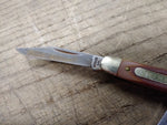 Vtg Schrade USA 1060T Uncle Henry 2 Blade Folding 4.75 In Pocket Knife Scissors