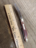 Vtg Schrade USA 1060T Uncle Henry 2 Blade Folding 4.75 In Pocket Knife Scissors