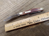 Vtg Schrade USA 1060T Uncle Henry 2 Blade Folding 4.75 In Pocket Knife Scissors