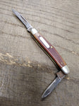 Vtg Schrade 1040T Old Timer USA Folding Pocket Knife 2 Blade 2.75" Closed