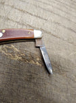 Vtg Schrade 1040T Old Timer USA Folding Pocket Knife 2 Blade 2.75" Closed