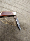 Vtg Schrade 1040T Old Timer USA Folding Pocket Knife 2 Blade 2.75" Closed