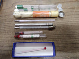 Vtg 5 Pc Thermometer Lot Taylor #21410 Hanau Engineering Replacement Scientific