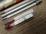 Vtg 5 Pc Thermometer Lot Taylor #21410 Hanau Engineering Replacement Scientific