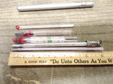 Vtg 5 Pc Thermometer Lot Taylor #21410 Hanau Engineering Replacement Scientific