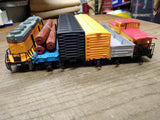 Vtg HO Gauge Bachman Train Set UP 866 Diesel Locomotive 4 Cars 27 Pc Track Boxes