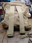 Vtg Boy Scout #573 Canvas Haversack Mess Kit & Tent Pegs In Very Good Condition