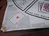 Vtg Whitman Publishing Co Rummy Royal Card Game 54 Cards Chips Game Sheet w/Box!