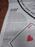 Vtg Whitman Publishing Co Rummy Royal Card Game 54 Cards Chips Game Sheet w/Box!
