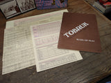 Vtg Tobruk Tank Battles in North Africa 1942 Avalon Hill Game 1975!