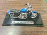 Maisto 1:18 Scale Die-Cast 1997 Harley-Davidson XLH Sportster 1200 Blue W Base