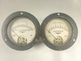 Lot Of 2 Jewell Electrical Instruments Style 54 D.C. Panel Meters Amps/Milliamps