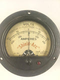 Simpson "Shield Arc" 0-100 Volts/Amperes Panel Meter-Lincoln Stable Arc Welders