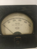 Lot of 2 Vintage Panel Meters Weston Model 476 0-1 Amps AC/PACE AC Voltmeter