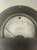 Vintage Burlington Model 981 Direct Current D.C. Ammeter Gauge  0-1.5 Amp