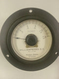 Vintage Western Electric WE D-166624 DC  0-1.5 mA Milliamperes Panel Meter
