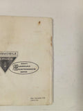 1967 Oldsmobile Owner's Manual For Cutlass Supreme Cutlass 4-4-2 F-85 Wagons