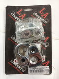 LA Choppers Rear Lowering Kit Chrome 1" for 02 16 Harley Touring FLHT FLHR FLTR