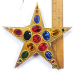 vtg 1960s 120v Electrified Tree Top Star Tested and working Xmas Decoration