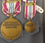 Genuine US Military Defense Meritorious Service Medal Set Ribbon Pin Case