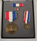 Genuine US DOT Department of Transportation 9-11 Medal Set Ribbon Pin Case