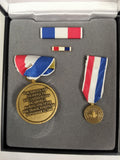 Genuine US DOT Department of Transportation 9-11 Medal Set Ribbon Pin Case