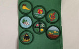 70s 80s Girl Scout Sash Lot Patches Pins Keystone Tall Tree Troop 513