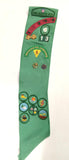 70s 80s Girl Scout Sash Lot Patches Pins Keystone Tall Tree Troop 513