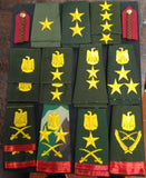 Iraqi Army Officer Rank Shoulder Boards Insignia Saddam Era Gulf War LOT Display