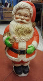 Vtg Poloron Santa Claus Blow Mold 30" Christmas Decor Light up 1960's